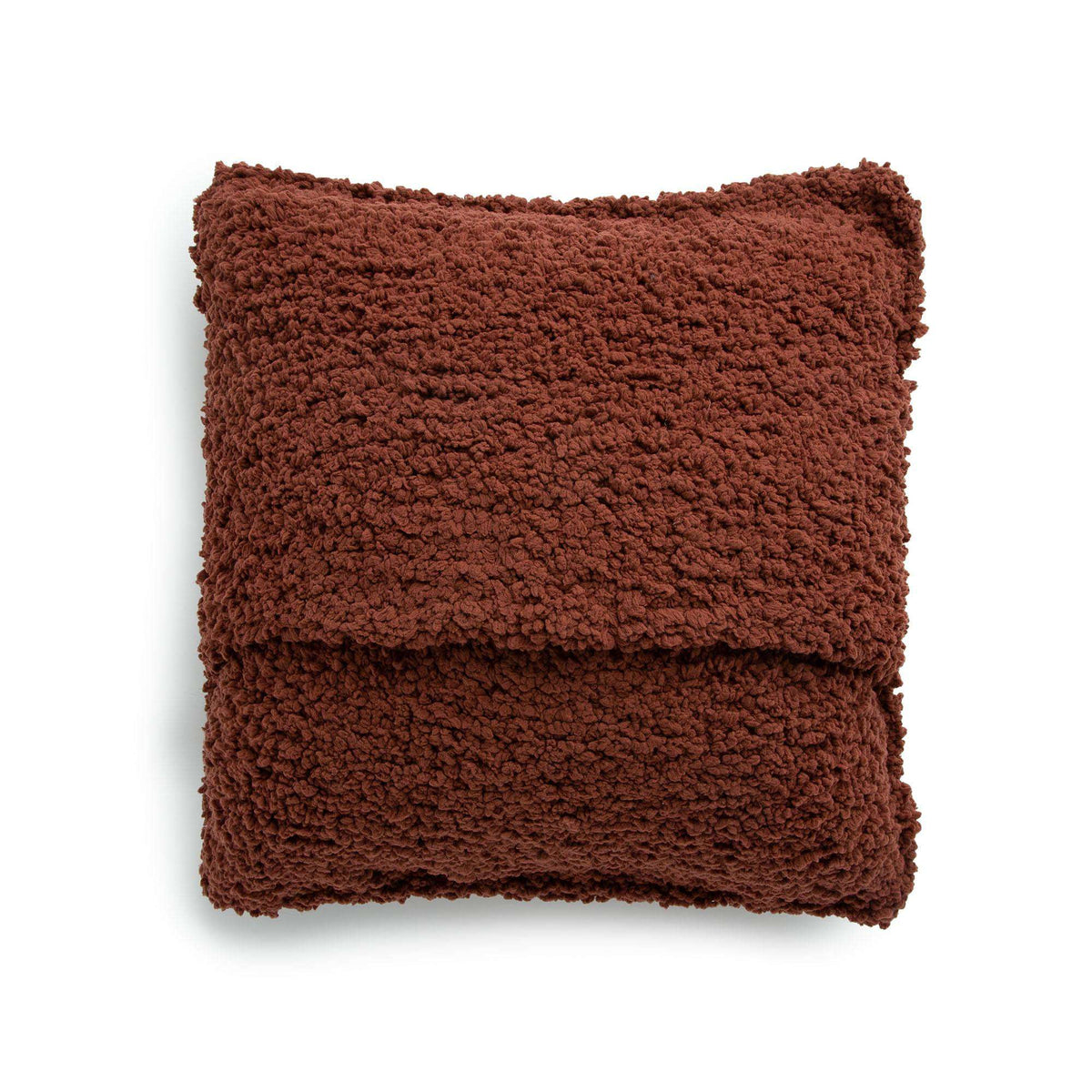 Knit Pillow made in Bernat Sheepy yarn