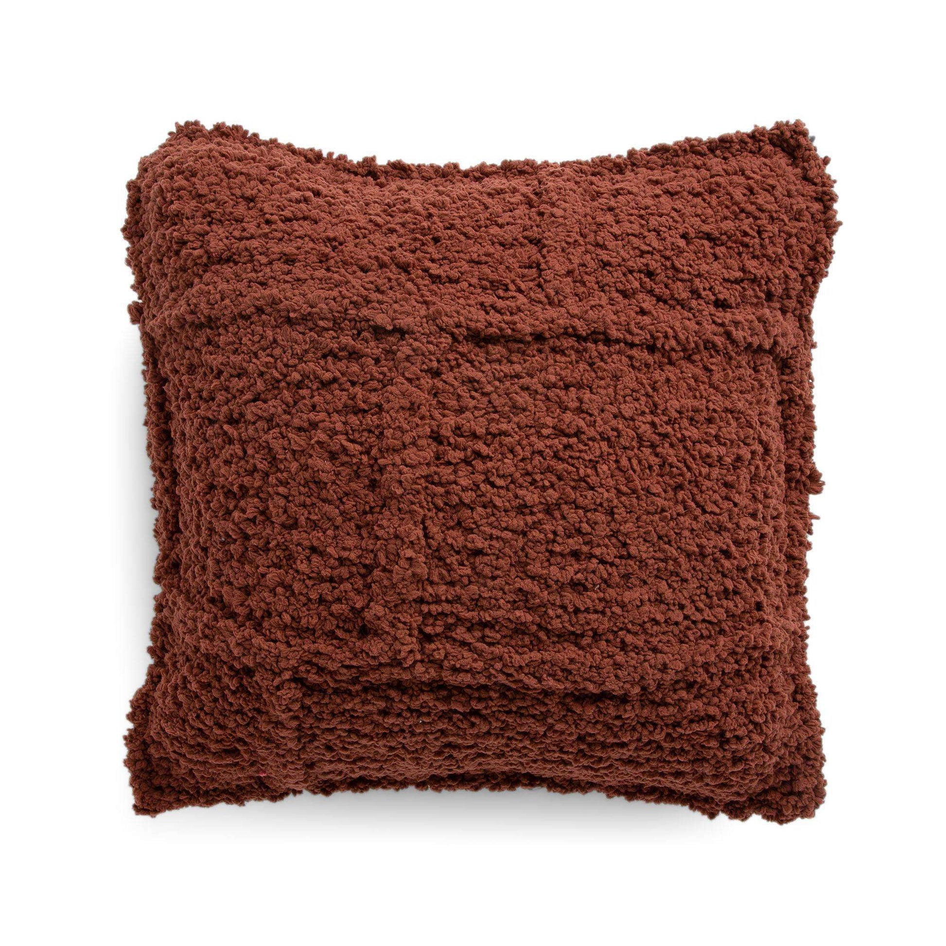 Free Bernat Knit Ridges Pillow Pattern