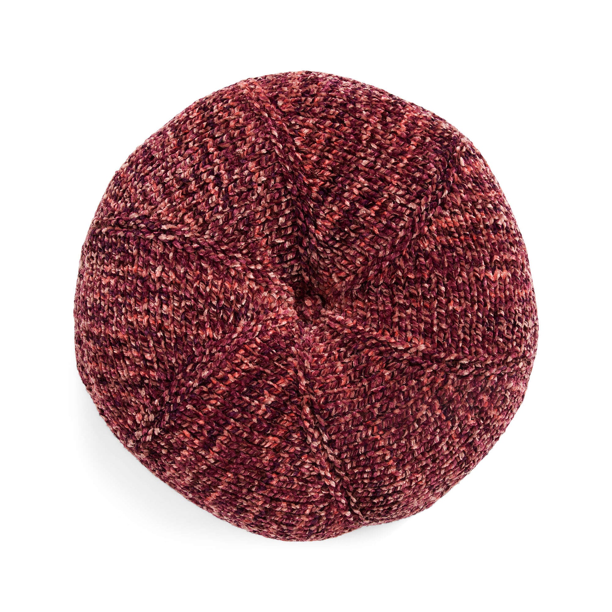 Free Bernat Tufted Circle Knit Pillow Pattern
