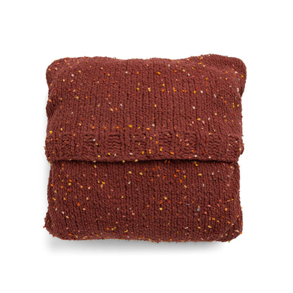 Bernat Earthen Geometry Knit Pillow Knit Pillow made in Bernat Blanket Confetti yarn