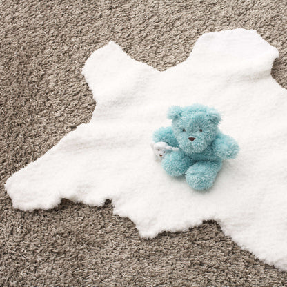 Bernat Knit Bear Skin Rug Knit Rug made in Bernat Pipsqueak yarn