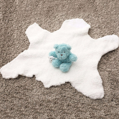 Bernat Knit Bear Skin Rug Knit Rug made in Bernat Pipsqueak yarn