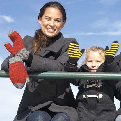 Bernat Knit Family Mittens Girls
