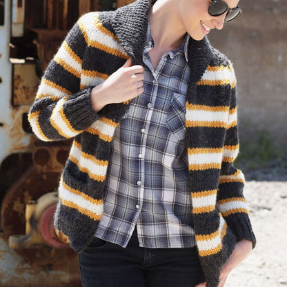 Bernat Knit His or Her Jacket M