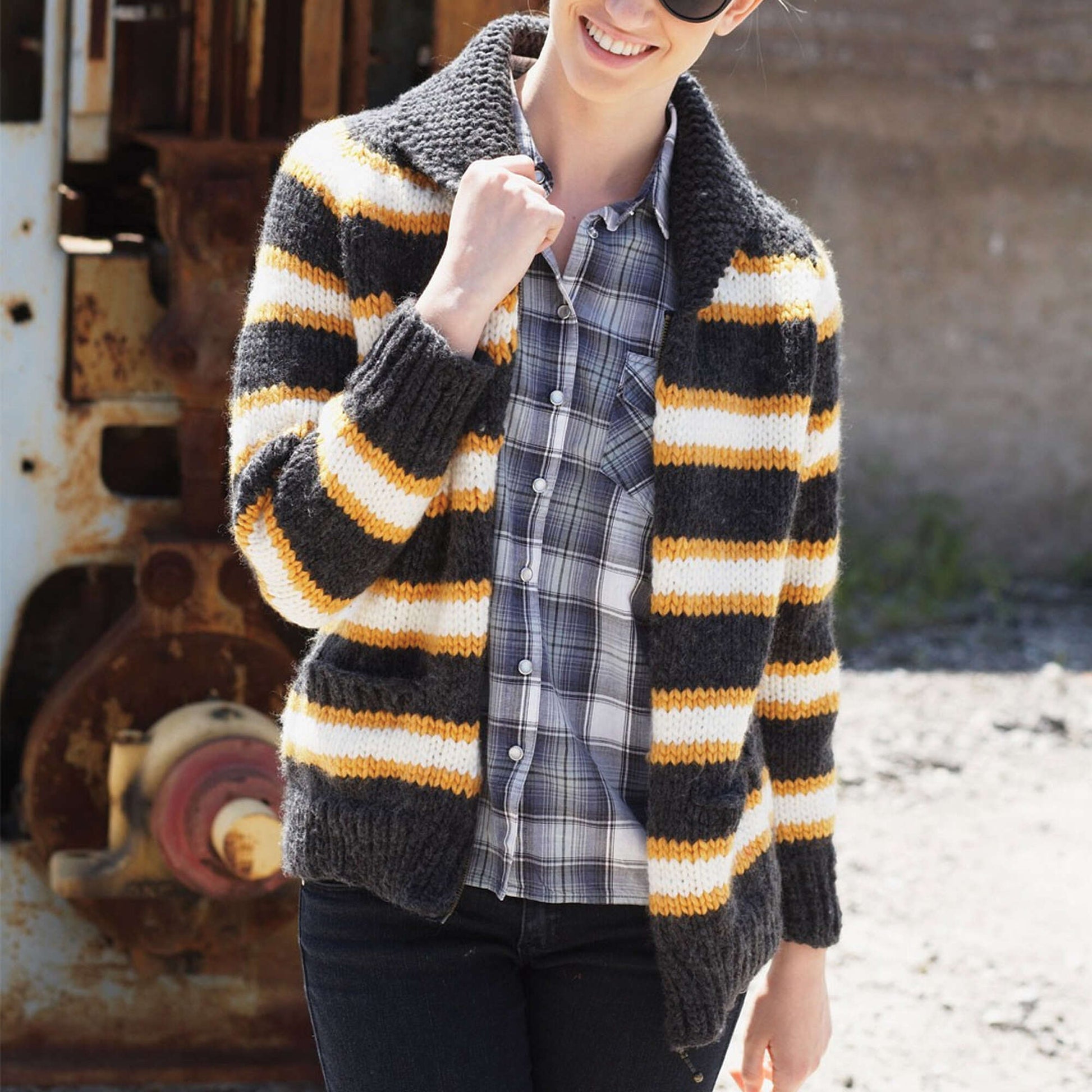 Bernat Knit His or Her Jacket