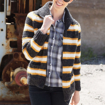 Bernat Knit His or Her Jacket M