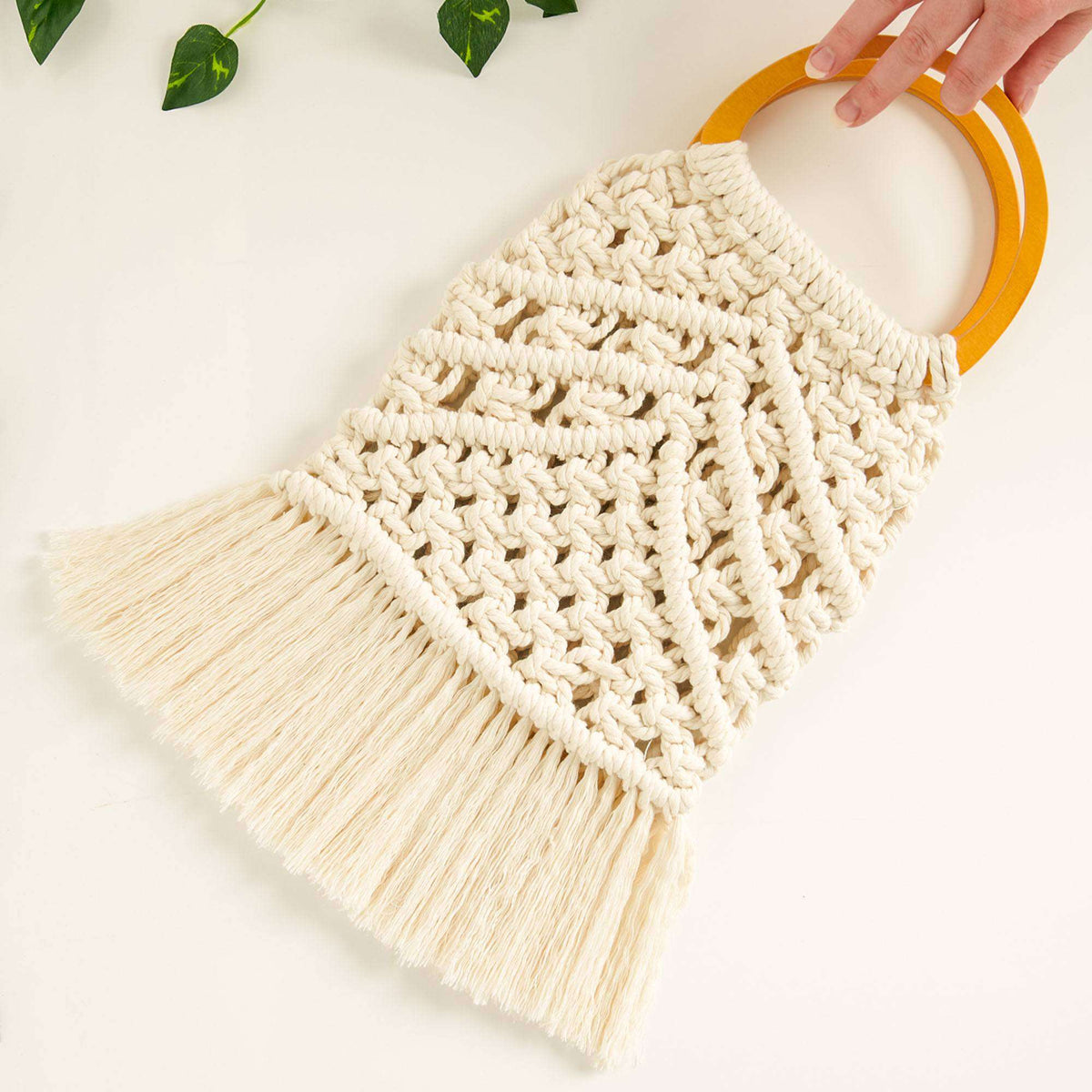 Craft Bag made in Bernat Macrame yarn