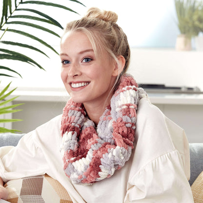 Bernat Craft Alize EZ Garter Ridge Cowl Craft Cowl made in Bernat Blanket-EZ yarn