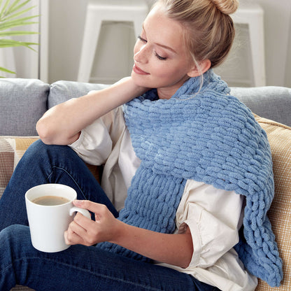 Bernat Craft Alize EZ Scarf Craft Scarf made in Bernat Blanket-EZ yarn