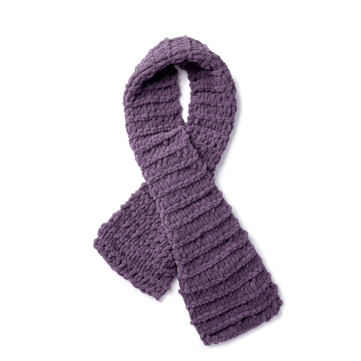 Craft Scarf made in Bernat Blanket-EZ yarn