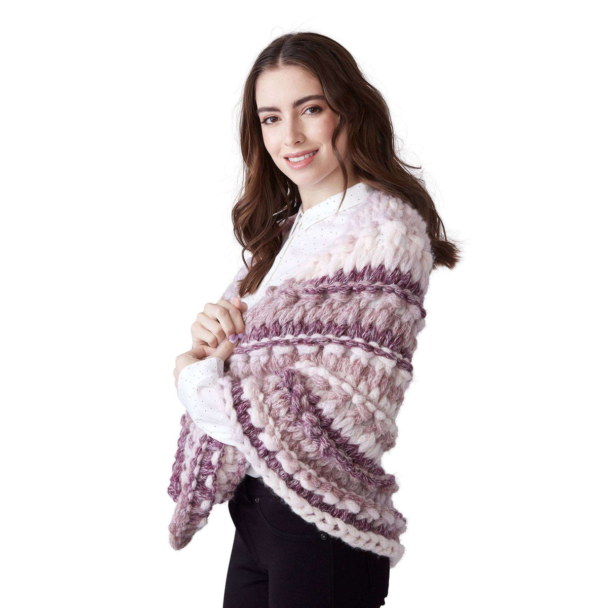 Craft Shawl made in Bernat Alize EZ Wool yarn