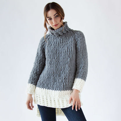 Bernat Alize EZ Cowl Neck Sweater Craft 2/3XL