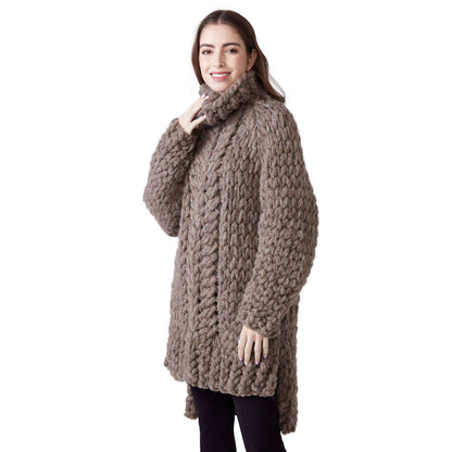 Bernat Craft Alize EZ Split Hem Cabled Tunic L/XL