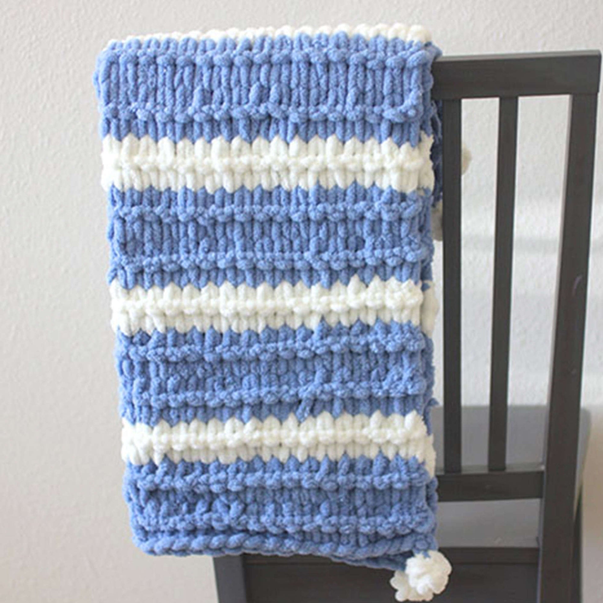 Free Bernat Alize EZ Garter Stitch Baby Blanket Craft Pattern