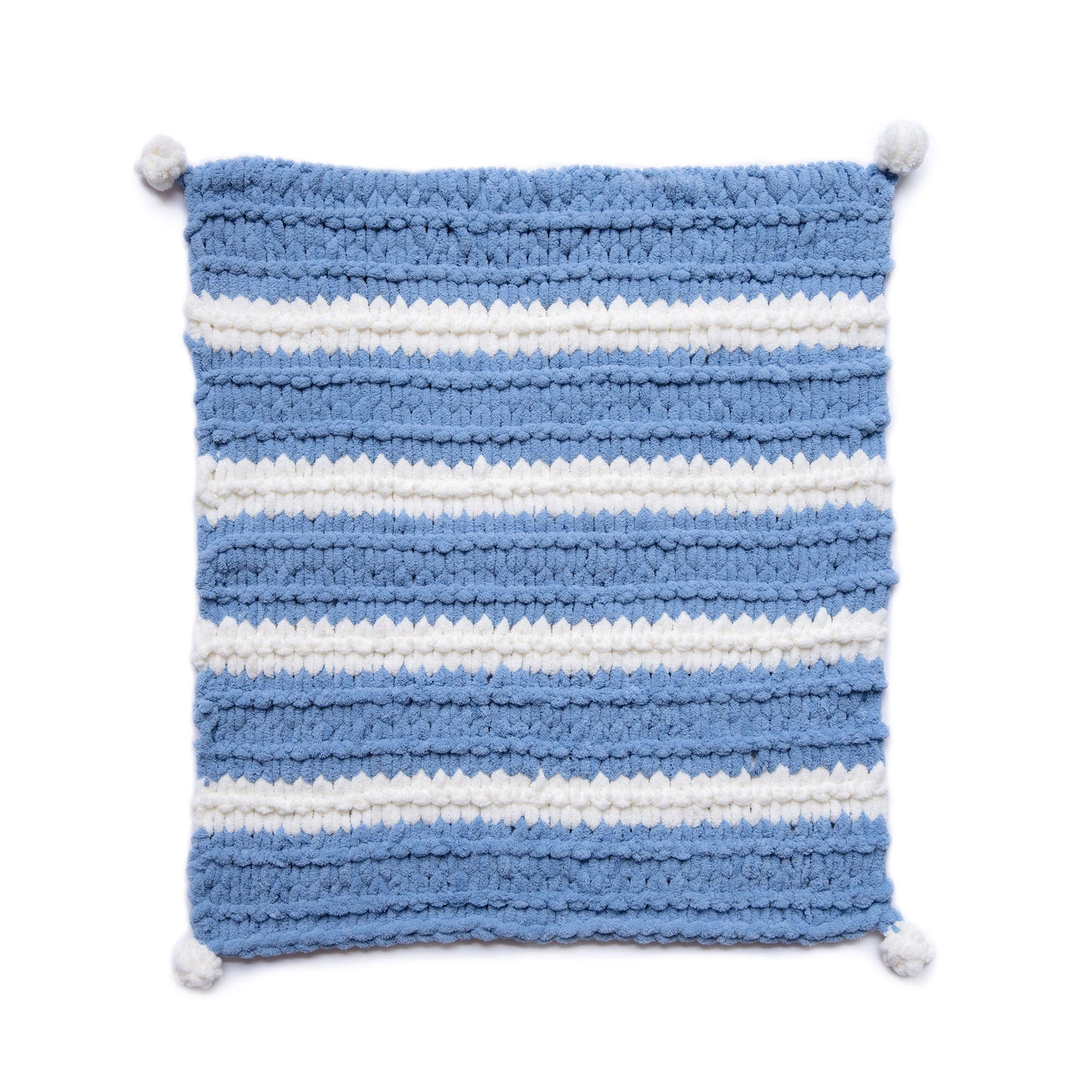 Bernat Alize EZ Garter Stitch Baby Blanket Craft Blanket made in Bernat Blanket-EZ yarn