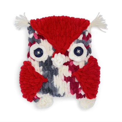 Bernat Alize Jonah's EZ Owl Tablet Case Craft Craft Storage Case made in Bernat Blanket-EZ yarn