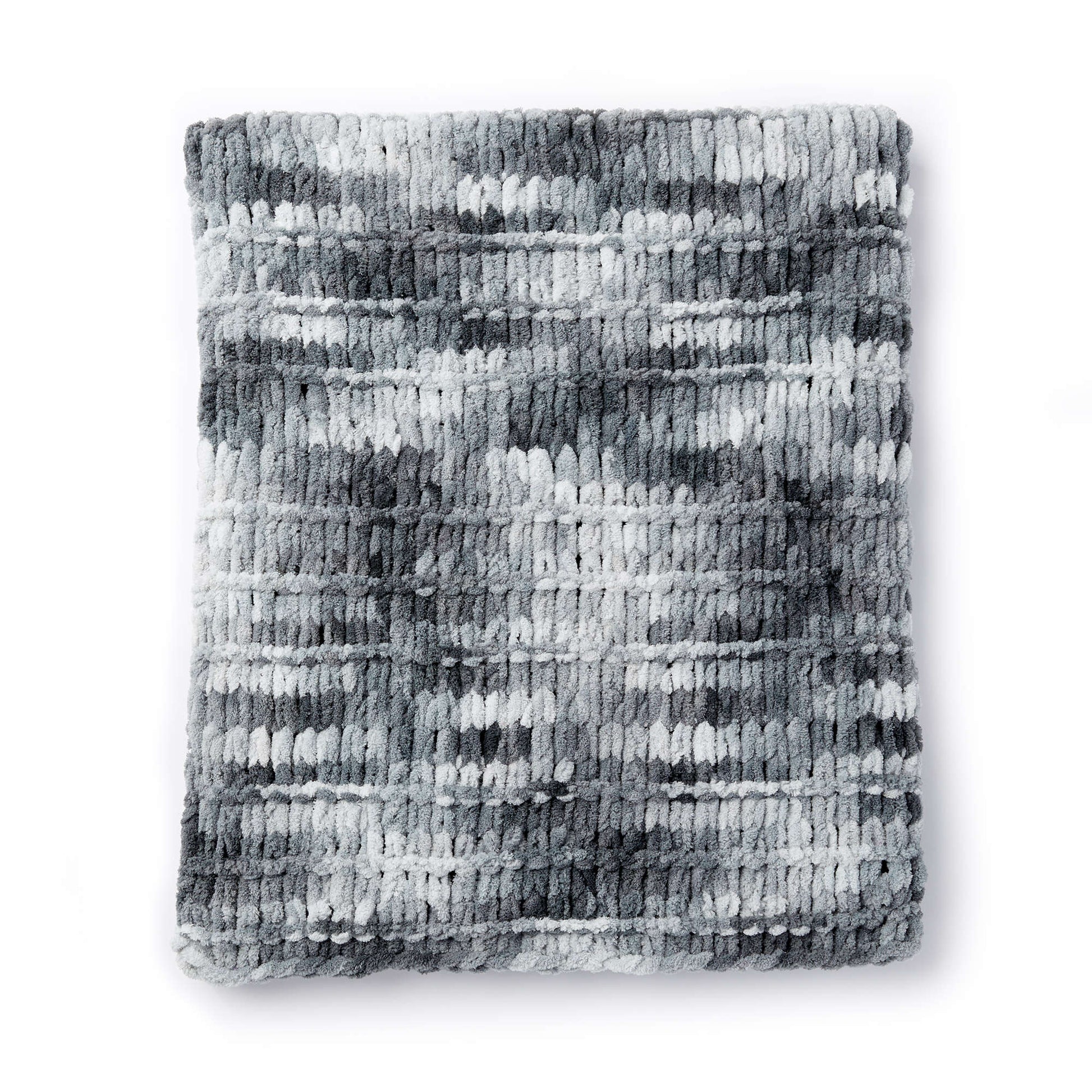 Free Bernat Alize EZ Spaced Garter Ridge Blanket Craft Pattern