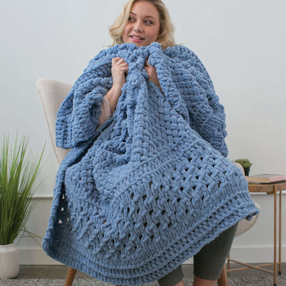 Bernat Alize EZ Multi Texture Blanket Craft Craft Blanket made in Bernat Blanket-EZ yarn