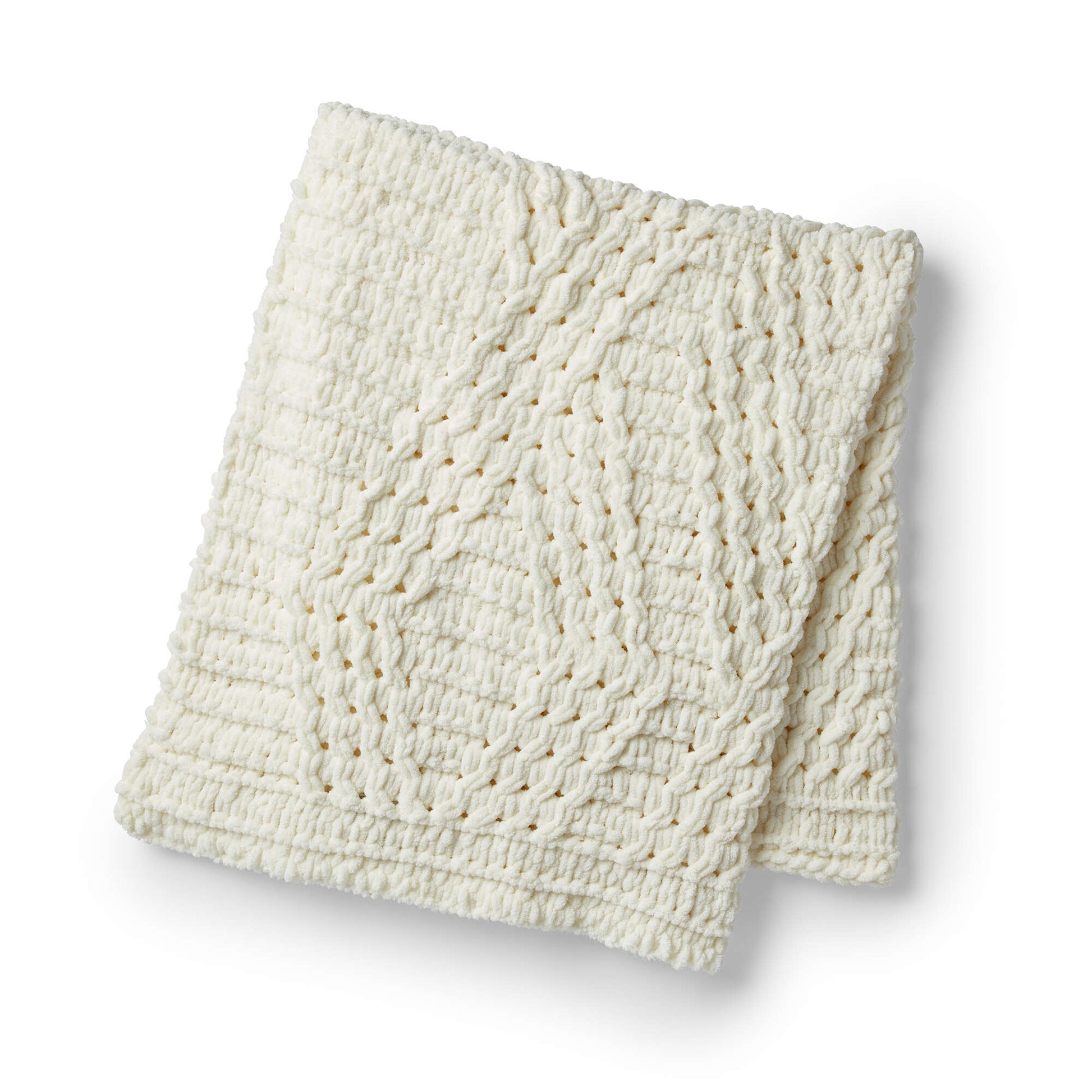 Free Bernat Craft Alize Twisted Stitch EZ Blanket Pattern
