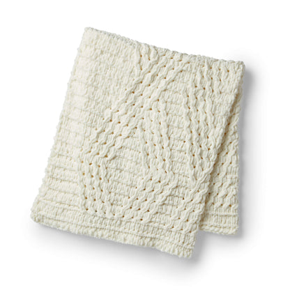 Bernat Craft Alize Twisted Stitch EZ Blanket Craft Blanket made in Bernat Blanket-EZ yarn