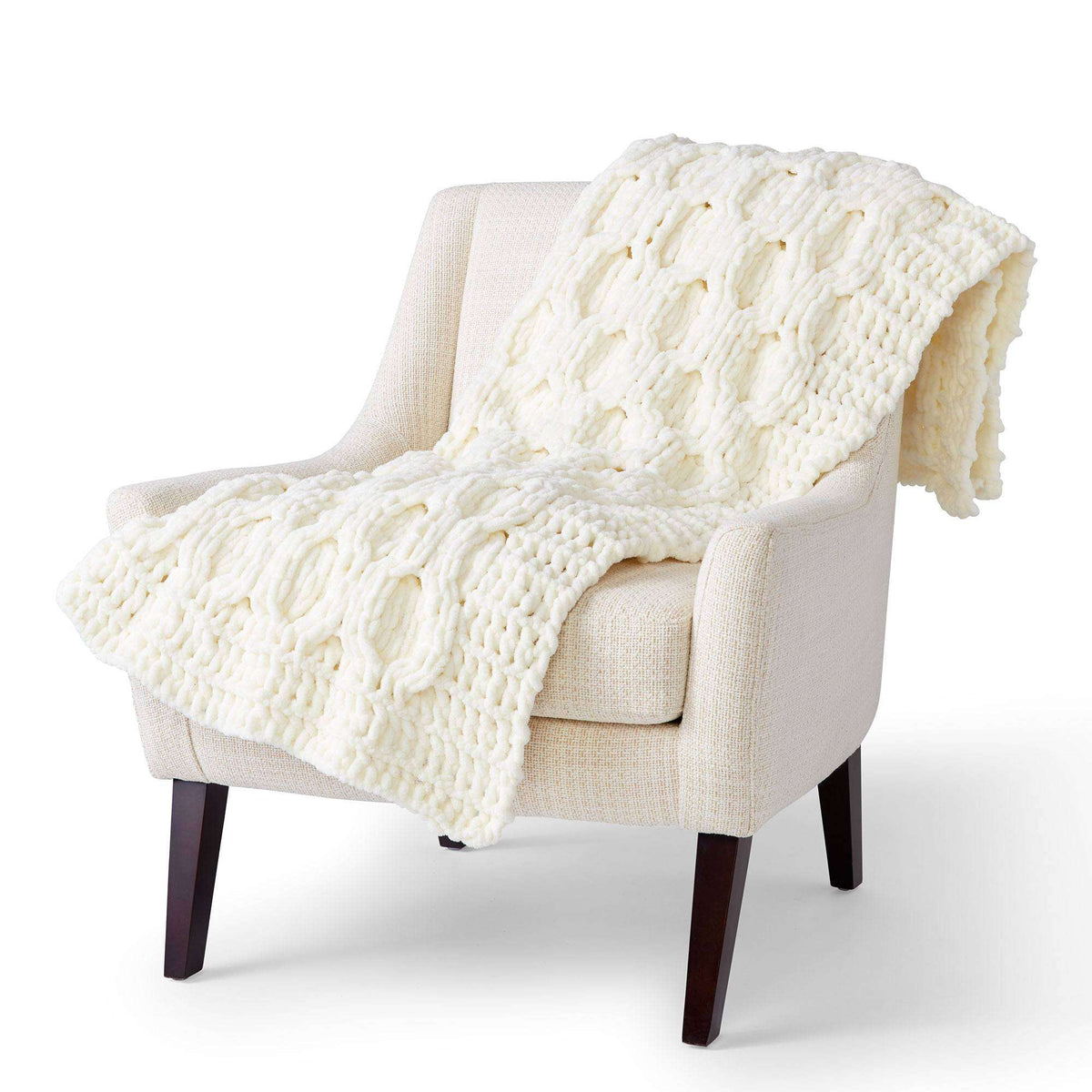 Craft Blanket made in Bernat Blanket-EZ yarn