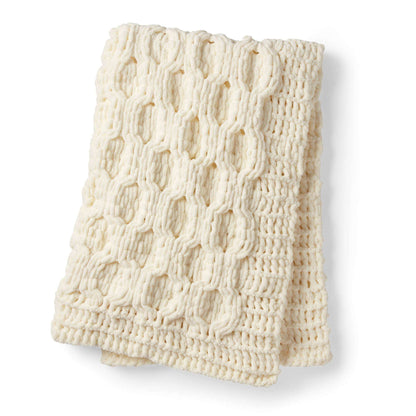 Bernat Craft Alize EZ Blanket Honeycomb Cable Blanket Craft Blanket made in Bernat Blanket-EZ yarn