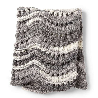 Bernat Alize EZ Feather And Fan Blanket Craft Craft Blanket made in Bernat Alize EZ Wool yarn