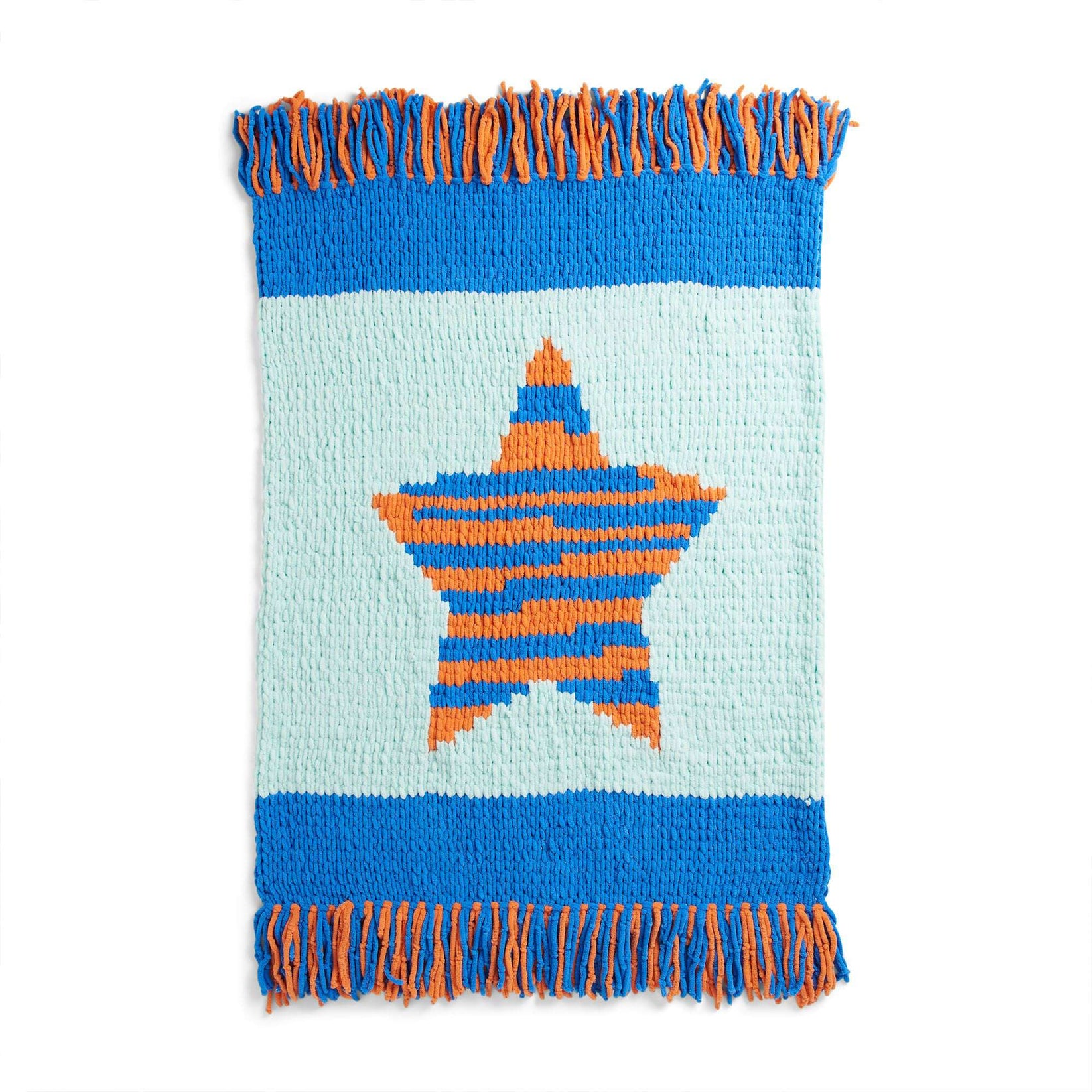 Bernat EZ Striping Star Blanket Yarnspirations