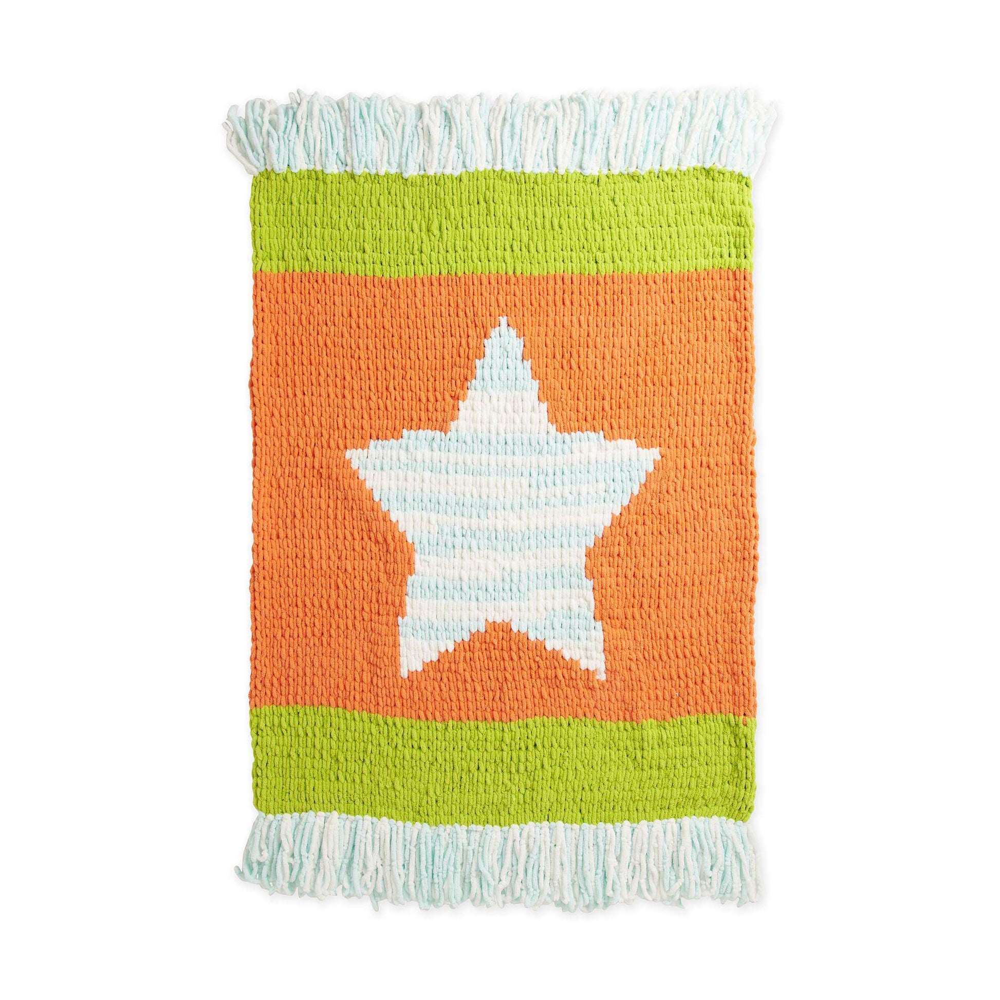 Free Bernat Craft EZ Striping Star Blanket Pattern