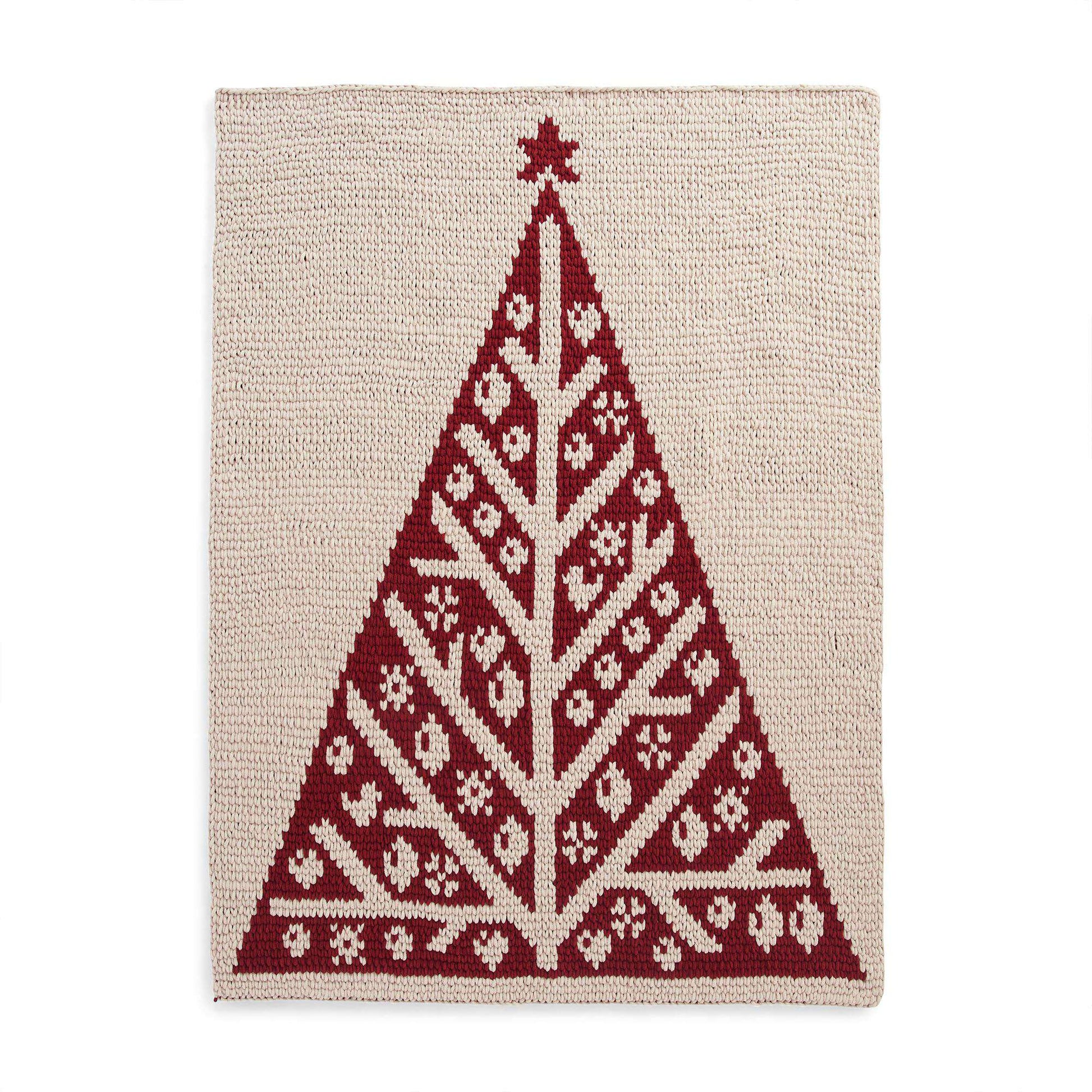 Bernat EZ Graph It Holiday Tree Blanket Yarnspirations