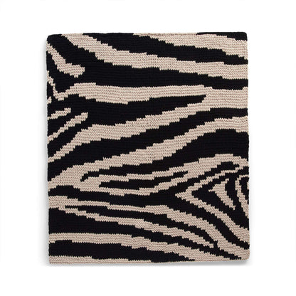 Bernat Craft EZ Graph It Zebra Stripe Blanket Craft Blanket made in Bernat Alize Blanket EZ Graph It yarn