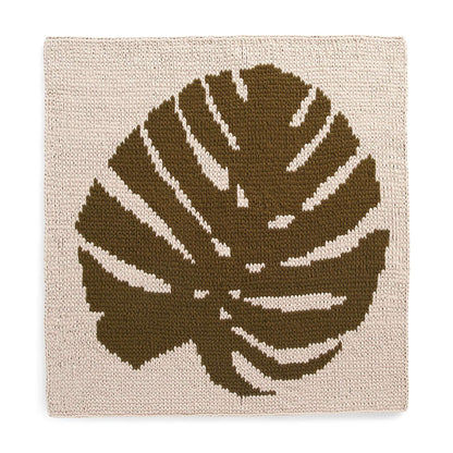 Bernat Craft EZ Graph It Monstera Leaf Blanket Craft Blanket made in Bernat Alize Blanket EZ Graph It yarn