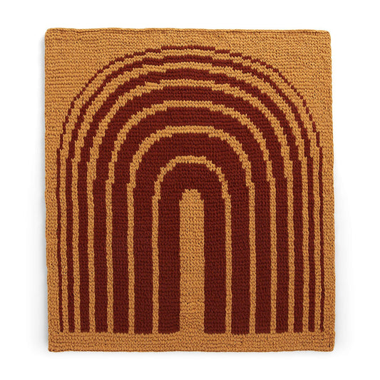 Craft Blanket made in Bernat Alize Blanket EZ Graph It yarn