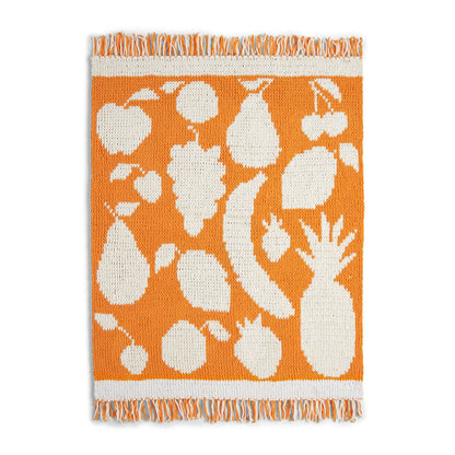 Bernat Craft EZ Graph It Fruits Aplenty Blanket Craft Blanket made in Bernat Alize Blanket EZ Graph-it yarn