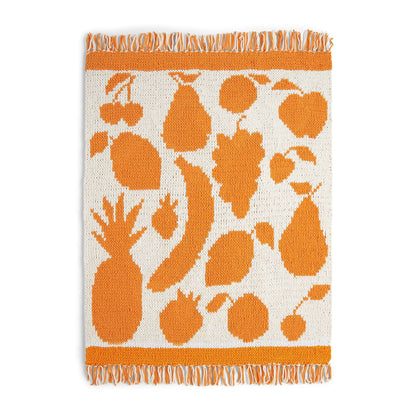 Bernat Craft EZ Graph It Fruits Aplenty Blanket Craft Blanket made in Bernat Alize Blanket EZ Graph-it yarn