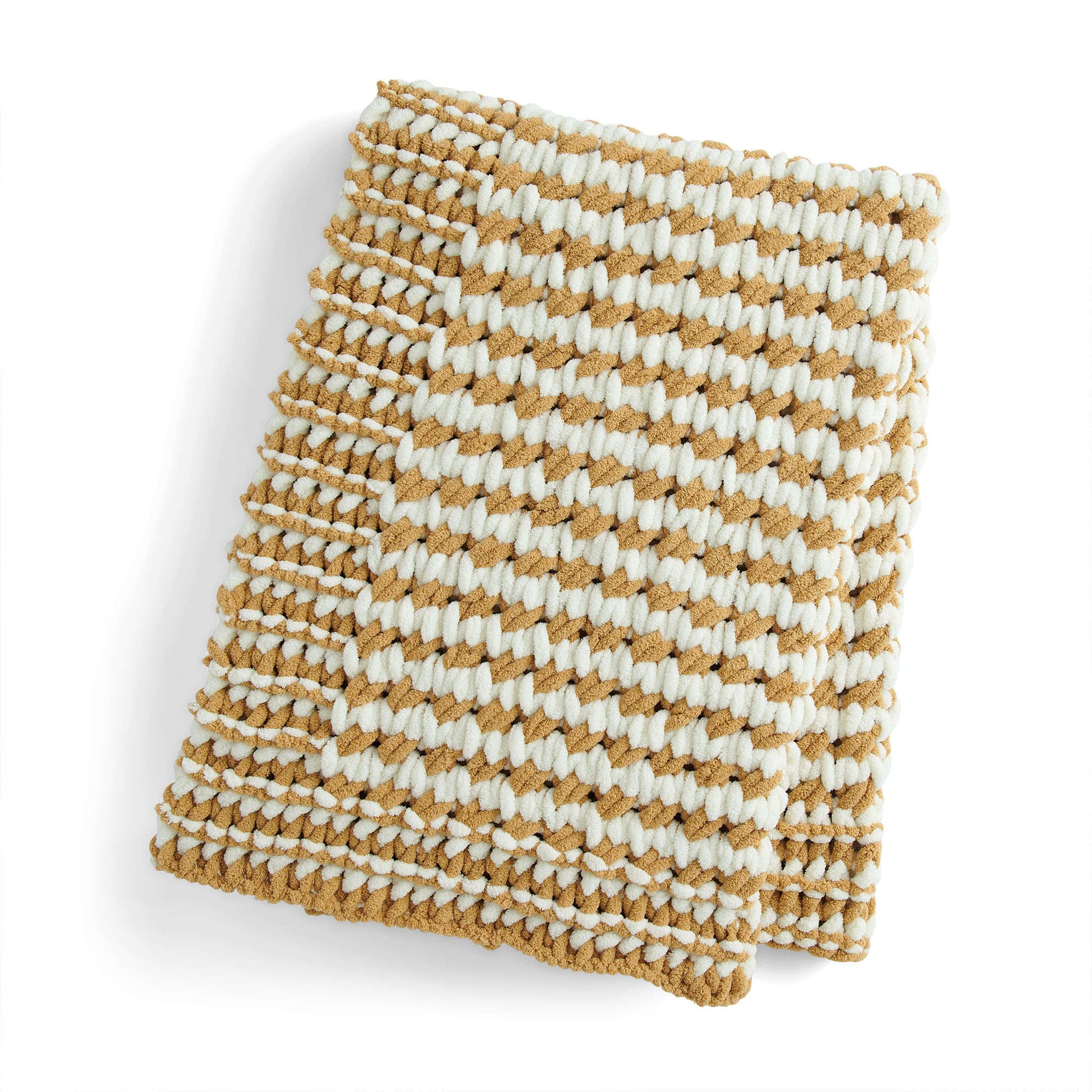 Bernat EZ Stripes Textures Throw Blanket Yarnspirations