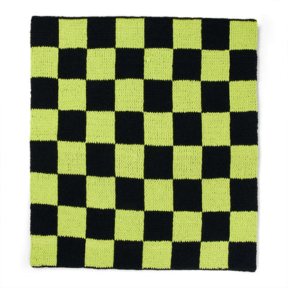 Bernat Craft EZ Graph It Checkers Blanket Craft Blanket made in Bernat Alize Blanket EZ Graph-it yarn