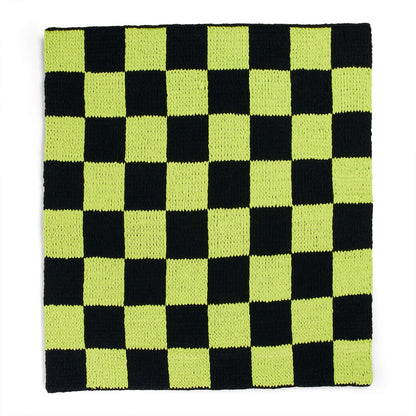 Bernat Craft EZ Graph It Checkers Blanket Craft Blanket made in Bernat Alize Blanket EZ Graph-it yarn