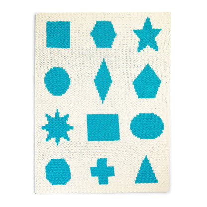 Bernat Craft EZ Graph It Shape Twister Blanket Craft Blanket made in Bernat Alize Blanket EZ Graph-it yarn