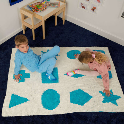 Bernat Craft EZ Graph It Shape Twister Blanket Craft Blanket made in Bernat Alize Blanket EZ Graph-it yarn