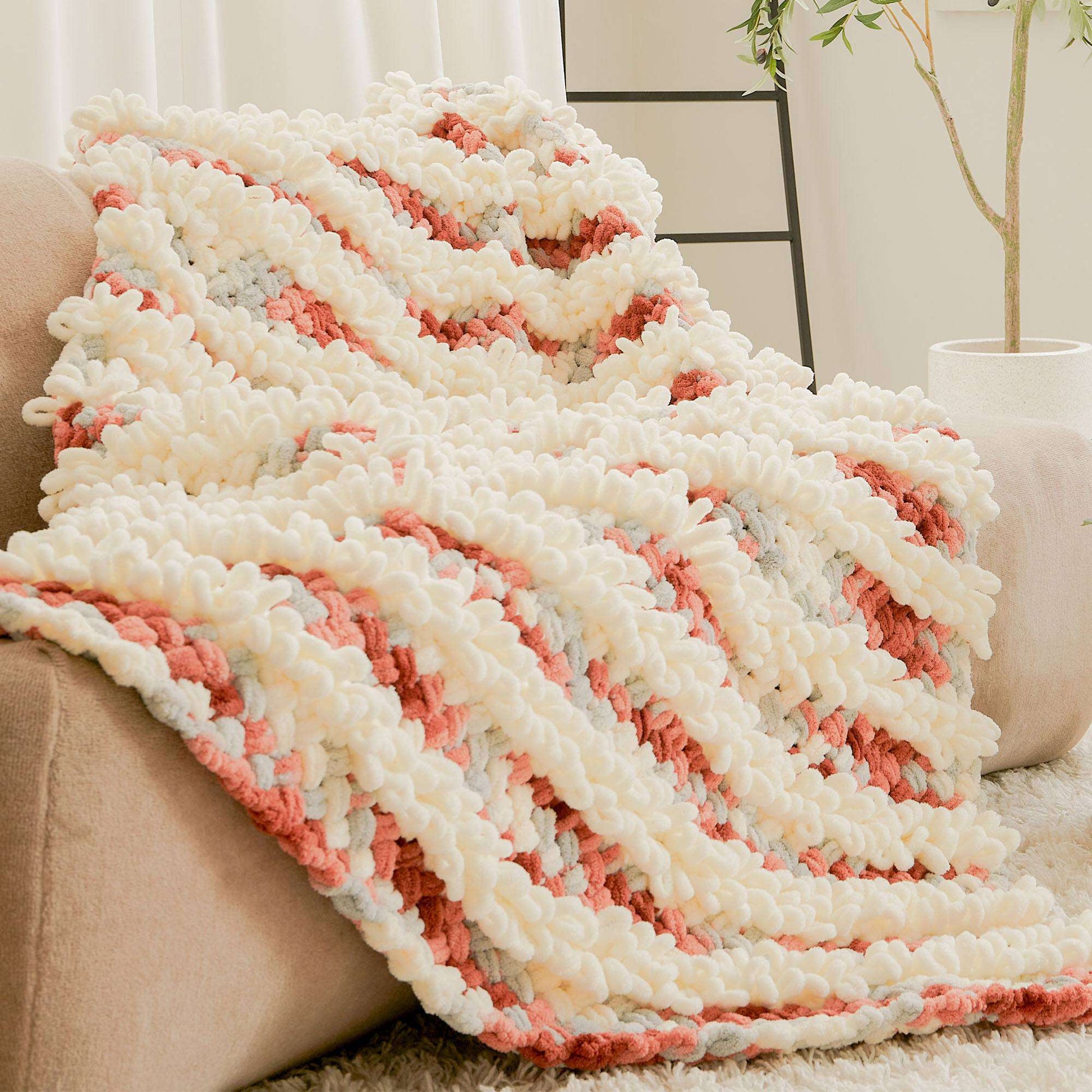 Bernat EZ Xs & Os Blanket Yarnspirations