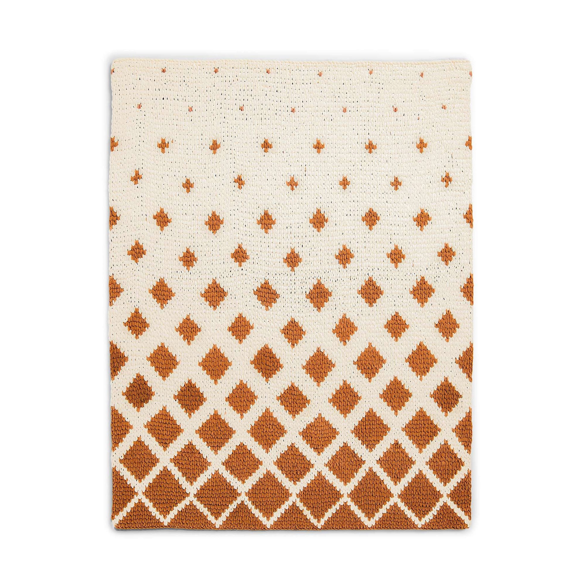 Free Bernat EZ Graph-IT Waves of Squares Blanket Craft Pattern