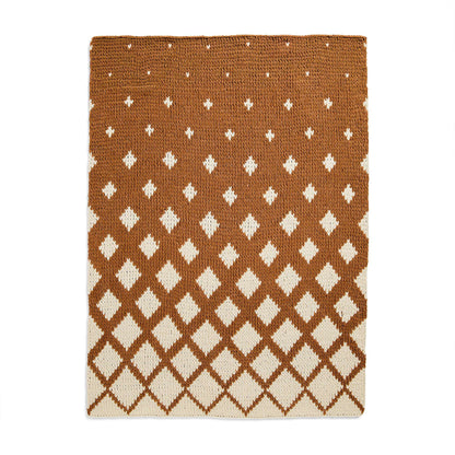 Bernat EZ Graph-IT Waves of Squares Blanket Craft Craft Blanket made in Bernat Blanket EZ Graph-it yarn