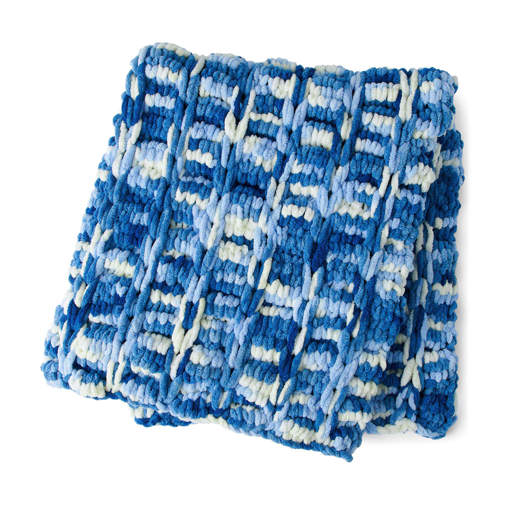 Free Bernat Ladder & Loop EZ Blanket Craft Pattern | Yarnspirations