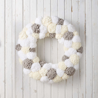 Bernat Craft Pipsqueak Pompom Wreath Single Size