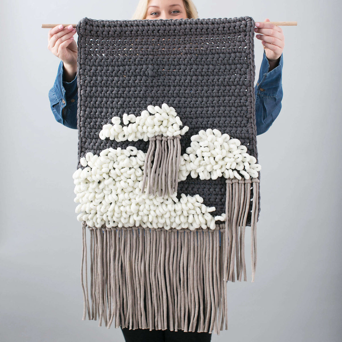 Craft Interior Décor made in Bernat Blanket-EZ yarn