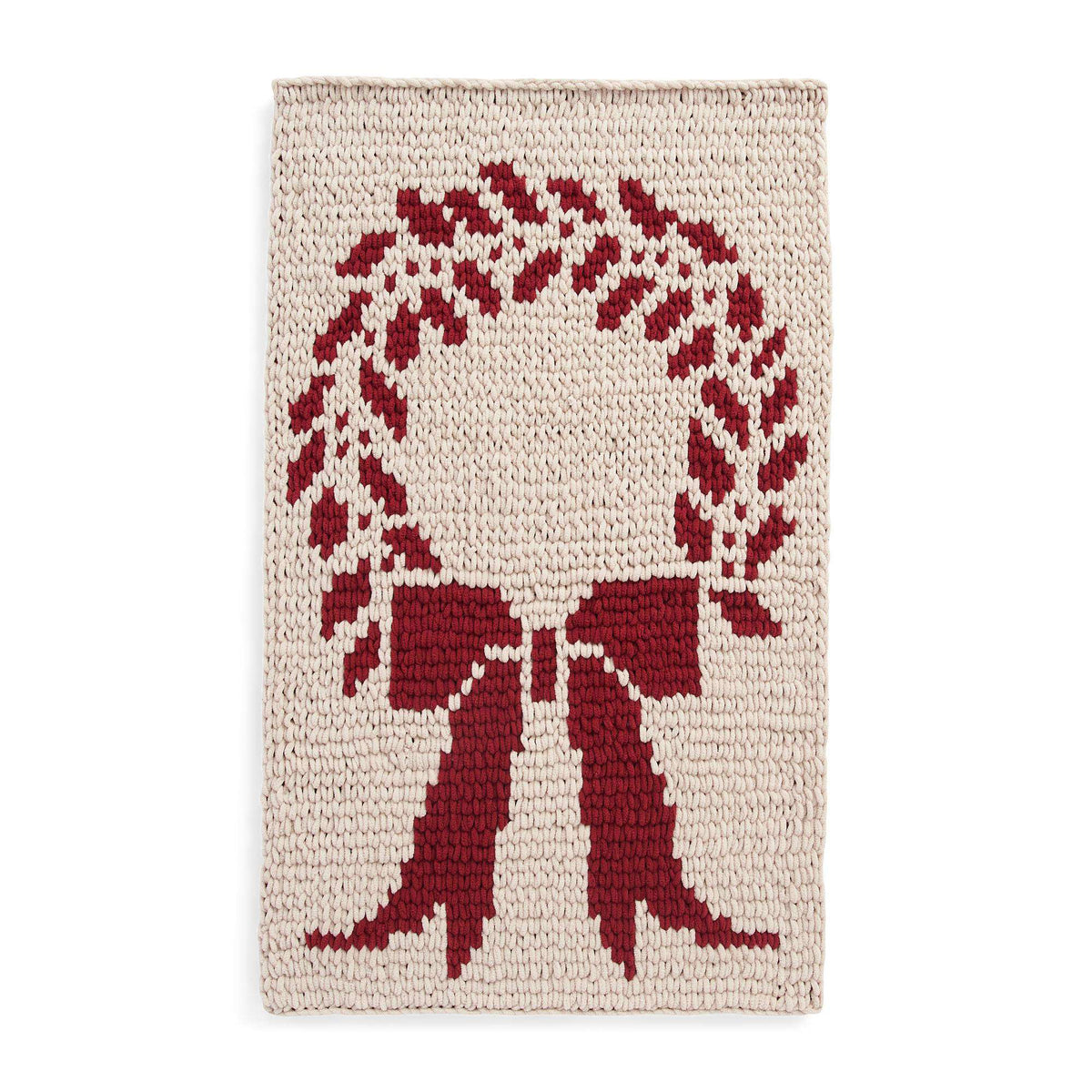 Craft Wall Hanging made in Bernat Alize Blanket EZ Graph It yarn