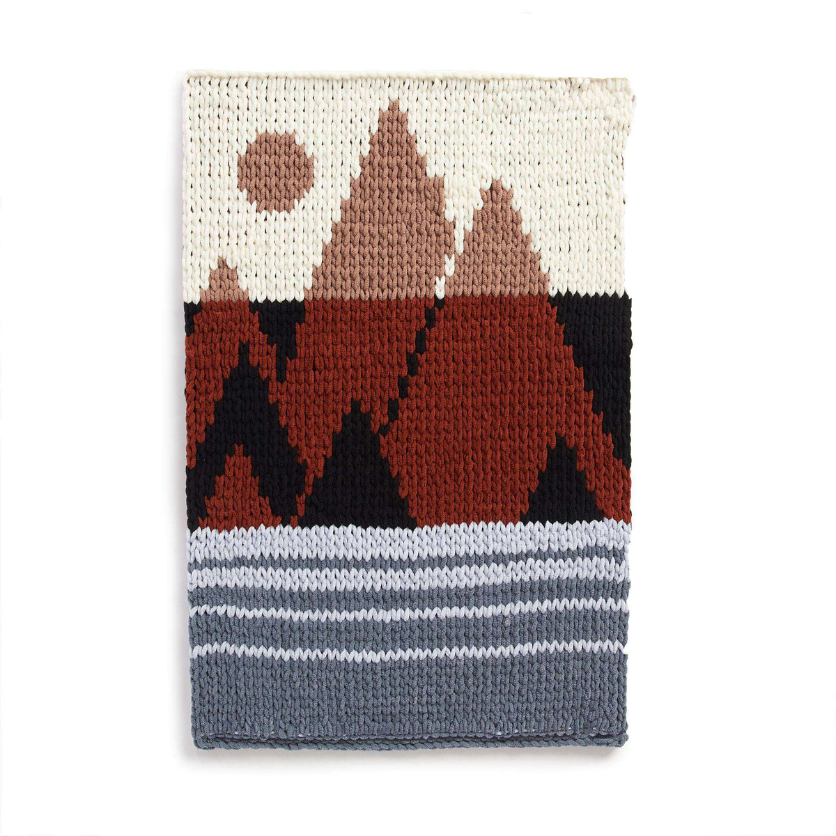 Craft Wall Hanging made in Bernat Alize Blanket EZ Graph It yarn