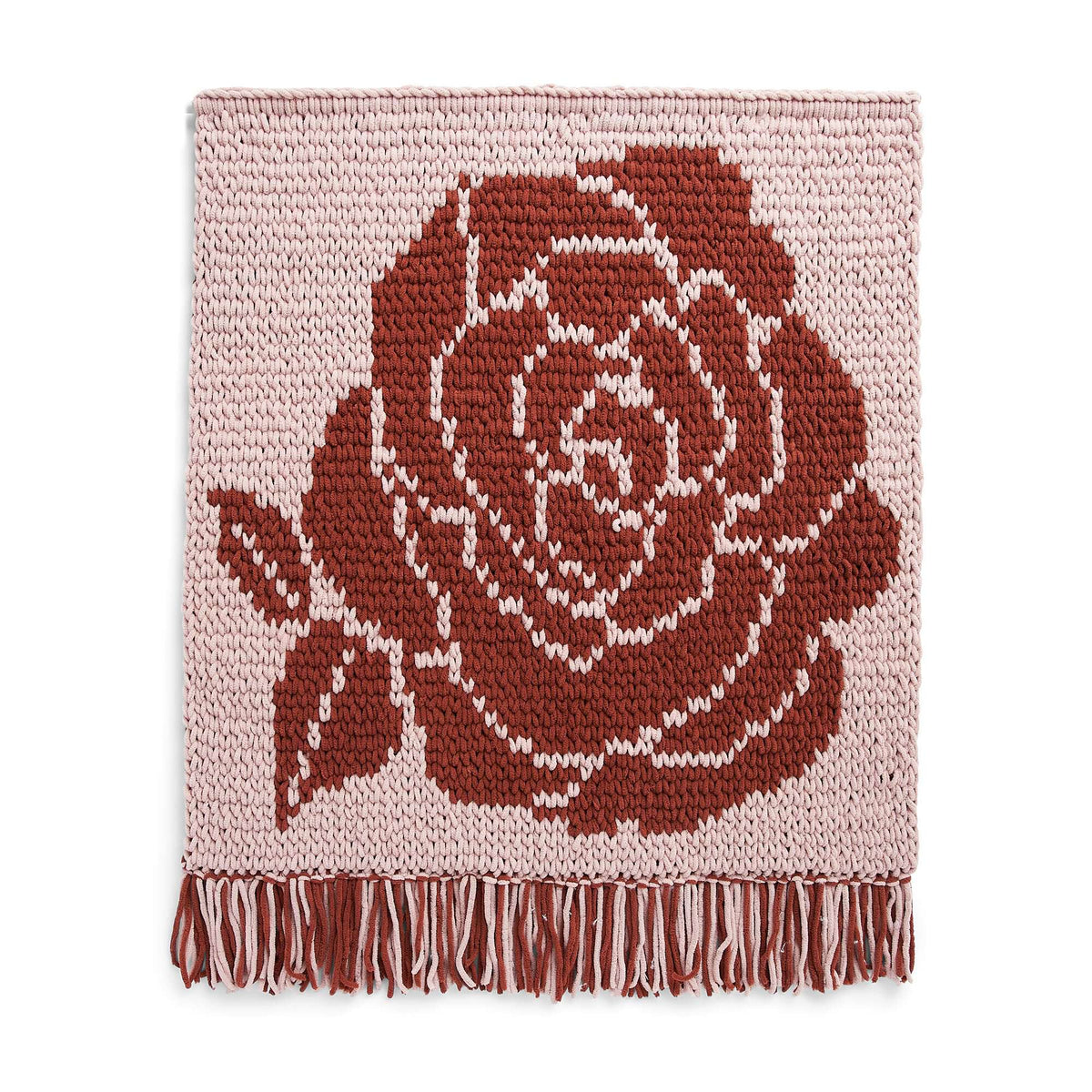 Craft Wall Hanging made in Bernat Alize Blanket EZ Graph-it yarn