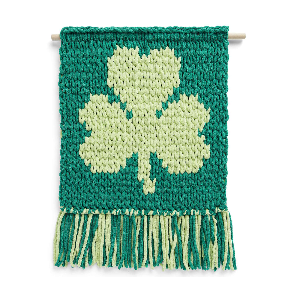 Craft Wall Hanging made in Bernat Alize Blanket EZ Graph-it yarn